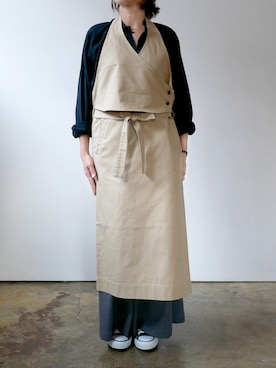 「Si-Si-Si（スースースー）のアイテム」を使った、GOUACHE FUKUOKA  ガッシュ福岡さん（レディース・160cm）の夏コーディネート