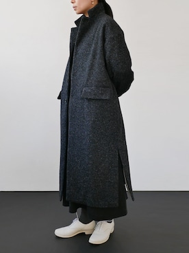 「アイテム（チェスターコート、その他）」を使った、GOUACHE FUKUOKA  ガッシュ福岡さん（レディース・160cm）の秋コーディネート