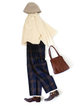 「その他セレクト（ソノタセレクト）のアイテム」を使った、GOUACHE FUKUOKA  ガッシュ福岡さん（レディース・160cm）の秋コーディネート