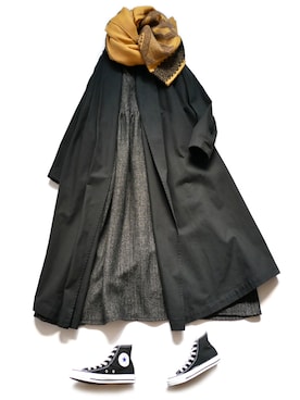 「Si-Si-Si（スースースー）のアイテム」を使った、GOUACHE FUKUOKA  ガッシュ福岡さん（レディース・160cm）の冬コーディネート