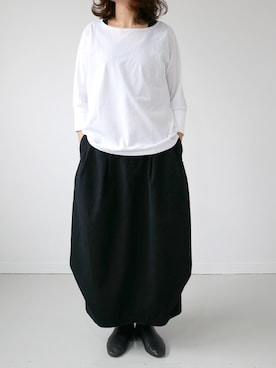 「アイテム（スカート、その他）」を使った、GOUACHE FUKUOKA  ガッシュ福岡さん（レディース・160cm）の冬コーディネート