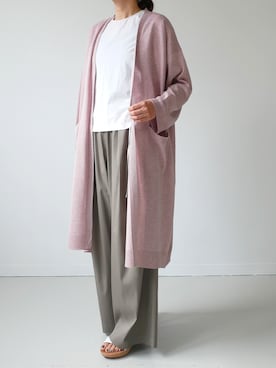 「アイテム（カーディガン/ボレロ、その他）」を使った、GOUACHE FUKUOKA  ガッシュ福岡さん（レディース・160cm）の春コーディネート