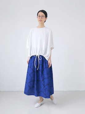 「その他セレクト（ソノタセレクト）のアイテム」を使った、GOUACHE FUKUOKA  ガッシュ福岡さん（レディース・158cm）の夏コーディネート