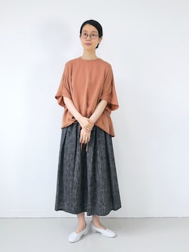 「その他セレクト（ソノタセレクト）のアイテム」を使った、GOUACHE FUKUOKA  ガッシュ福岡さん（レディース・158cm）の夏コーディネート