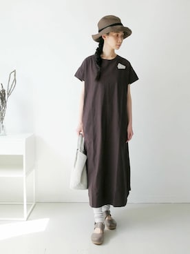 「アイテム（ワンピース、その他）」を使った、GOUACHE FUKUOKA  ガッシュ福岡さん（レディース・158cm）の春コーディネート