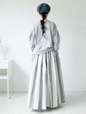 「Si-Si-Si（スースースー）のアイテム」を使った、GOUACHE FUKUOKA  ガッシュ福岡さん（レディース・158cm）の春コーディネート