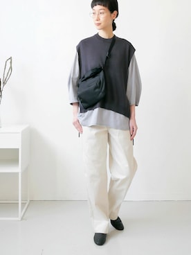 「その他セレクト（ソノタセレクト）のアイテム」を使った、GOUACHE FUKUOKA  ガッシュ福岡さん（レディース・158cm）の春コーディネート