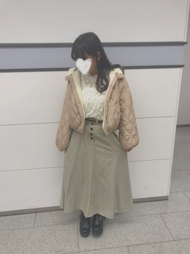 「ブルゾンジャケット」｜りりか。さん（レディース・157cm）の冬コーディネート
