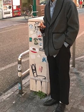 「SON OF THE CHEESE（サノバチーズ）のアイテム（ジャケット/アウター）」を使った、genさん（メンズ・178cm）の冬コーディネート