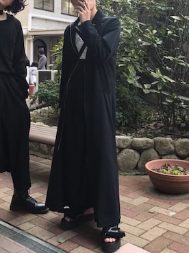 「Yohji Yamamoto（ヨウジヤマモト）のアイテム（その他アウター）」を使った、Kanonさん（メンズ・163cm）の春コーディネート