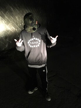 「Original.（オリジナル）のアイテム（帽子）」を使った、D$Kさん（メンズ・168cm）の春コーディネート