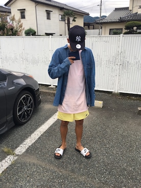 「patagonia」｜「アイテム（デニムジャケット）」を使った、D$Kさん（メンズ・168cm）の夏コーディネート