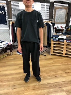 「DISCUS（ディスカス）のアイテム」を使った、t.mogaさん（メンズ・160cm）の夏コーディネート