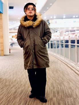 「AVIREX（アヴィレックス）のアイテム（モッズコート）」を使った、RYOさん（メンズ・170cm）の秋コーディネート