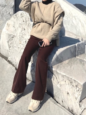 「NIKE（ナイキ）のナイキ エア マックス 95 プレミアム コントラスト ウィメンズシューズ / NIKE AIR MAX 95 PREMIUM CONTRAST（スニーカー）」を使った、りんごさん（レディース・150cm）の春コーディネート