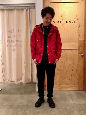 「coenスタッフスタイリング」｜「アイテム（マウンテンパーカー）」を使った、MAEDAさん（メンズ・162cm）の冬コーディネート