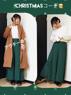 「RETRO GIRL（レトロガール）のアイテム（ハンチング/ベレー帽）」を使った、まっすーさん（レディース・158cm）の冬コーディネート