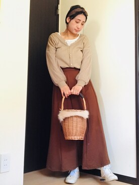 「パーソナルカラー オータム」｜まっすーさん（レディース・158cm）の春コーディネート