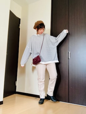 「RETRO GIRL（レトロガール）のアイテム（ハンチング/ベレー帽）」を使った、まっすーさん（レディース・158cm）の冬コーディネート