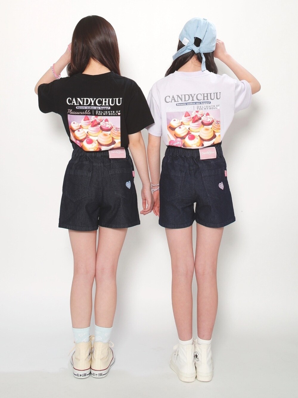 Candychuu_officialさんの「スイーツ転写スリットチュニックTシャツ（Candychuu）」を使ったコーディネート