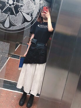「盐系风格」｜「アイテム（ブーツ）」を使った、JO柚さん（レディース・170cm）の秋コーディネート