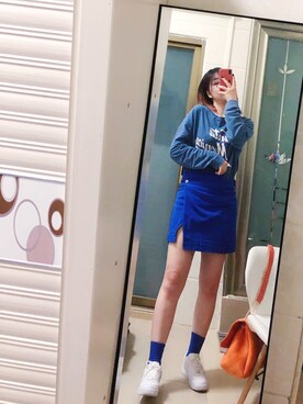 「H&M（エイチ・アンド・エム）のアイテム（パーカー）」を使った、JO柚さん（レディース・170cm）の秋コーディネート