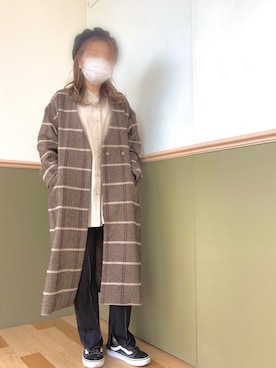 「ELENCARE DUE（エレンカーレデュエ）のアイテム（その他アウター）」を使った、nanaさん（レディース・158cm）の冬コーディネート