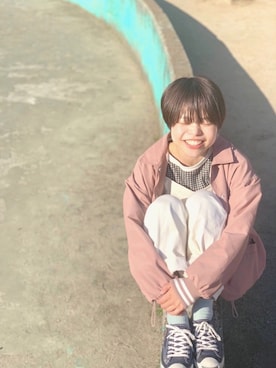 「PAR ICI」｜「アイテム（オールインワン・サロペット）」を使った、nnn!さん（レディース・149cm）の春コーディネート