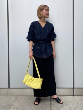 「Elleme（エレメ）のアイテム」を使った、稲垣　オデット エ オディール スタッフさん（レディース・157cm）の春コーディネート