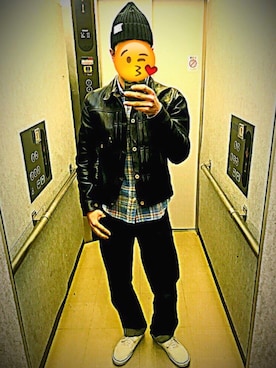 「FIELDのアイテム」を使った、へーいさん（メンズ・170cm）の秋コーディネート
