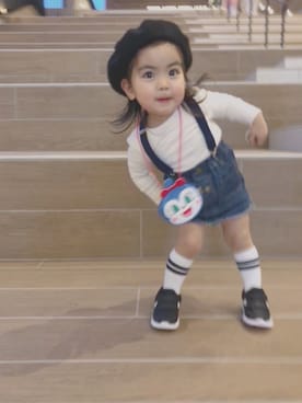 「アイテム（スカート）」を使った、ｎｉｃｏｍａｍａさん（キッズ・80cm）の秋コーディネート