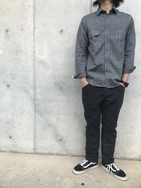「ワークパンツ」｜Masahiroさん（メンズ・178cm）の秋コーディネート