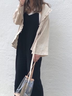 「ETRE TOKYO（エトレトウキョウ）のアイテム（つなぎ/オールインワン）」を使った、mame38さん（レディース・168cm）の夏コーディネート