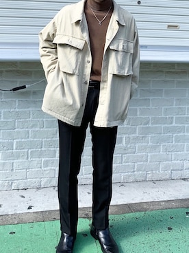 「NONENON（ノンノン）のアイテム」を使った、松本　光平さん（メンズ・170cm）の春コーディネート