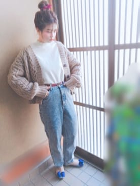 「JEANASIS（ジーナシス）のアイテム（バレエシューズ）」を使った、はるぽーさん（レディース・158cm）の秋コーディネート