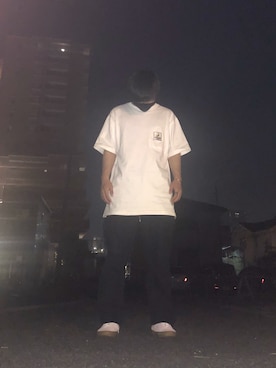 「Carhartt WIP（カーハートダブリューアイピー）のアイテム（チノパンツ）」を使った、ばっさーさん（メンズ・170cm）の秋コーディネート