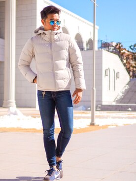 ダウンジャケット コートを使った アバクロ の人気ファッションコーディネート Wear