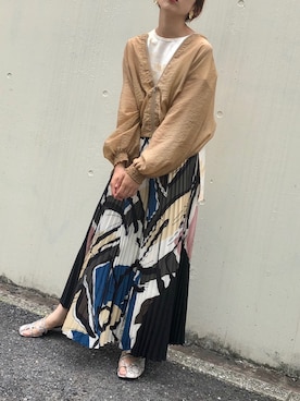 「OSMOSIS（オズモーシス）のアイテム（ブルゾン）」を使った、OHARUさん（レディース・159cm）の夏コーディネート