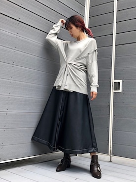 「OUTRO SOL（アウトロ ソル）のアイテム」を使った、OHARUさん（レディース・159cm）の夏コーディネート