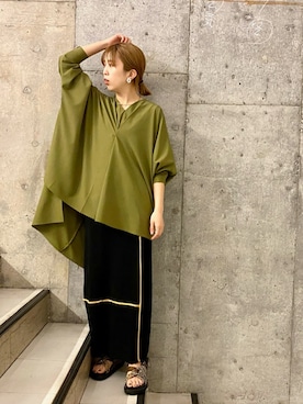 「ブラウスコーデ」｜OHARUさん（レディース・159cm）の春コーディネート