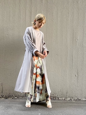 「OSMOSIS（オズモーシス）のアイテム（その他アウター）」を使った、OHARUさん（レディース・159cm）の春コーディネート