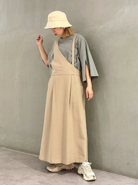「OSMOSIS（オズモーシス）のアイテム（ワンピース/ドレス）」を使った、OHARUさん（レディース・159cm）の春コーディネート