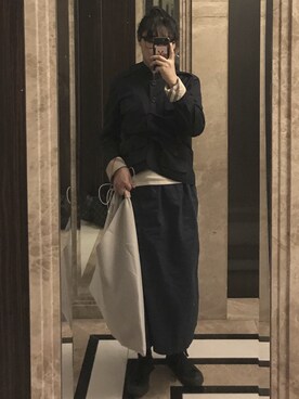 「initial（イニシャル）のアイテム（バッグ）」を使った、mankkongさん（レディース・165cm）の春コーディネート