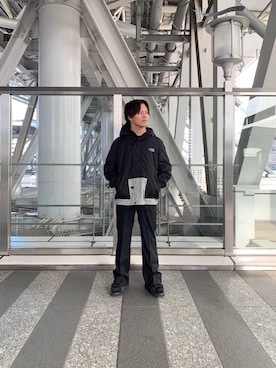 「ユナイテッドアローズ」｜「アイテム（スラックス）」を使った、Kentaro Nishimotoさん（メンズ・170cm）の秋コーディネート