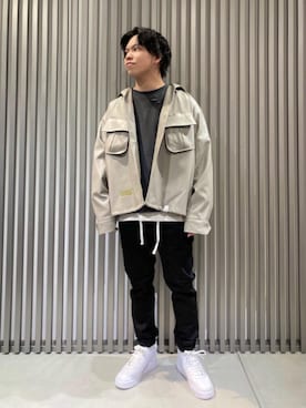 「MONKEY TIME（モンキータイム）のアイテム（スウェット）」を使った、Kentaro Nishimotoさん（メンズ・170cm）の秋コーディネート