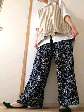 「rps（アールピーエス）のアイテム（ベスト）」を使った、ちょんさん（レディース・153cm）の春コーディネート