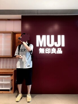 「MUJI」｜「アイテム（その他シューズ）」を使った、潘晚睡yvonnnneさん（レディース・155cm）の夏コーディネート