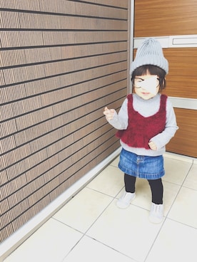 「アイテム（キャミソール）」を使った、FURU‿̑̈IKU   さん（キッズ・80cm）の秋コーディネート