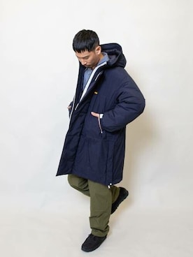 「クラークス」｜「アイテム（その他アウター）」を使った、UNIONECさん（メンズ・180cm）の秋コーディネート