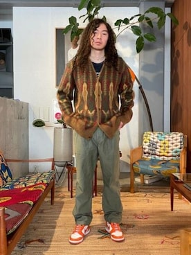 「アーミー」｜UNIONECさん（メンズ・178cm）の秋コーディネート